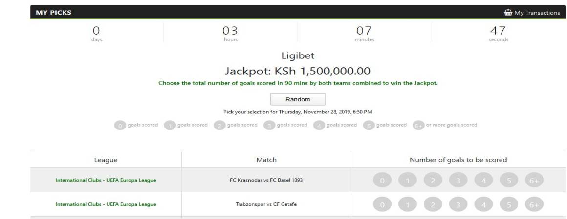 LigiBet Jackpot Results,Bonuses and Jackpot Winners
