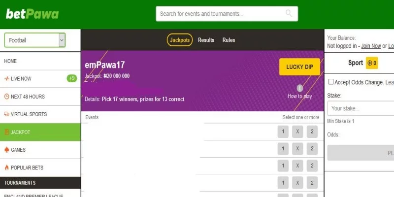 BetPawa Nigeria Weekend Jackpot Predictions