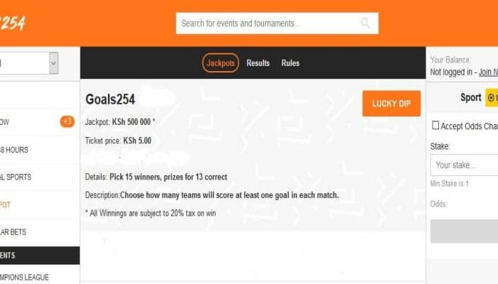 24th & 25th January BET254 Jackpot Predictions (Goals)