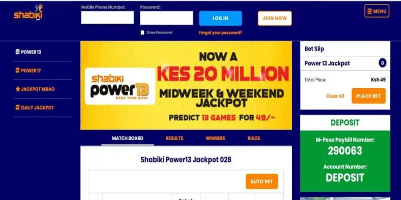 Shabiki Power 13 Jackpot Predictions