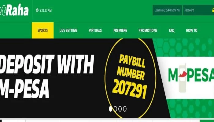BetRaha PayBill Number; How to Deposit Money into BetRaha Account