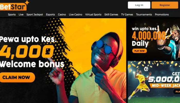 BetStar Kenya Welcome Bonus of upto Ksh 4,000 , Registration and Login