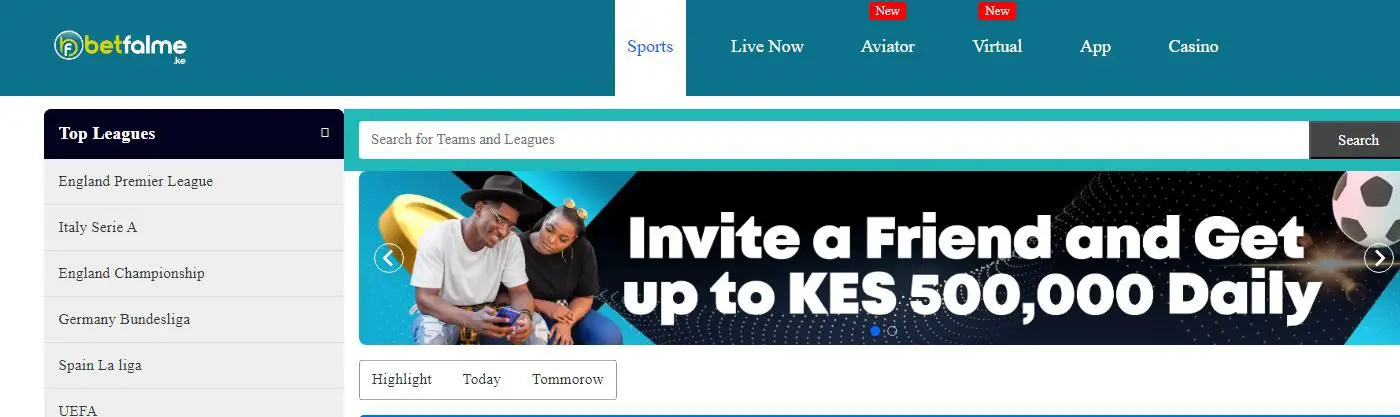 Betfalme Kenya Registration and Login