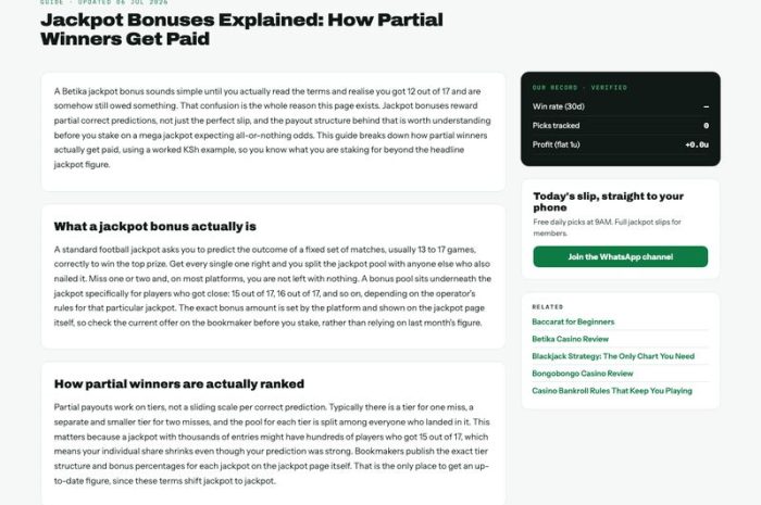 Jackpot Bonus Math, Unit Staking & High-RTP Games in Kenya
